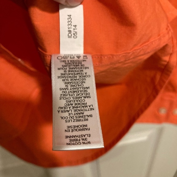 Express 1MX Men’s Button-down business shirt collared shirt orange size M - Picture 5 of 9